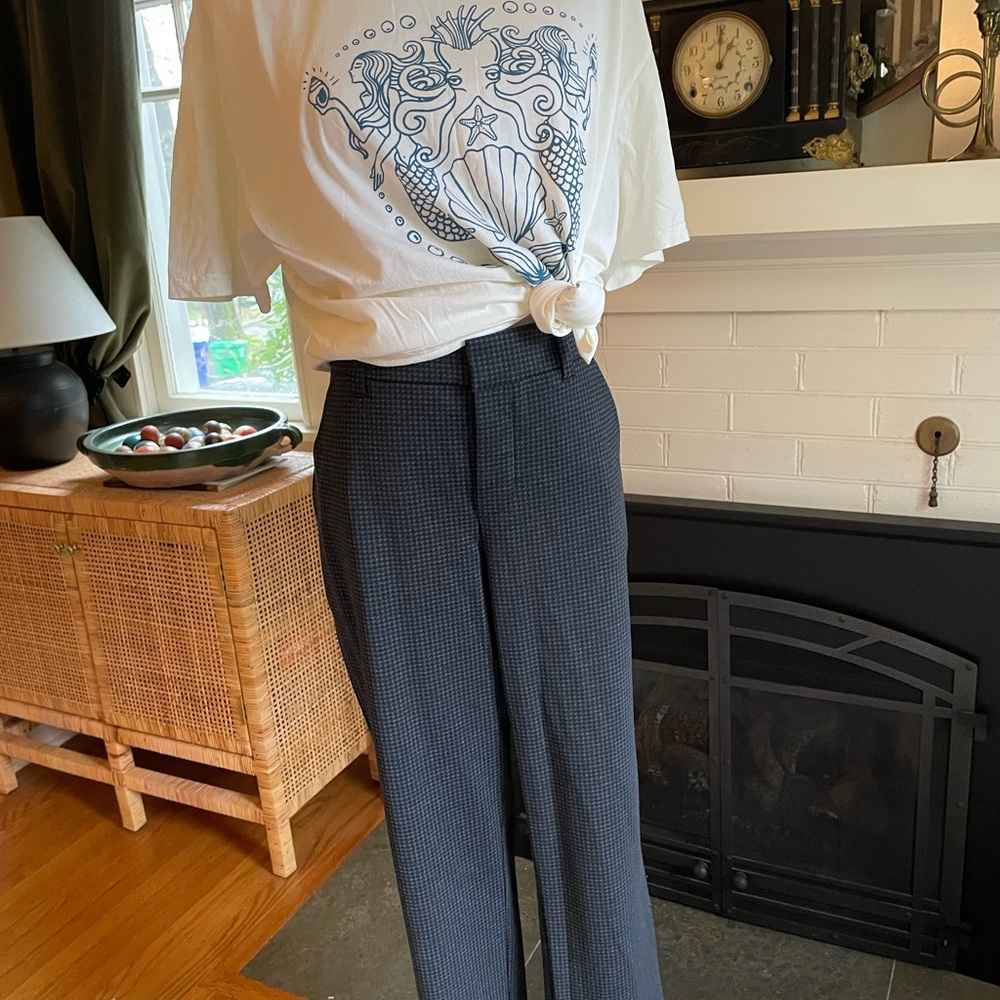 Wit & Wisdom Black Checkered Pants